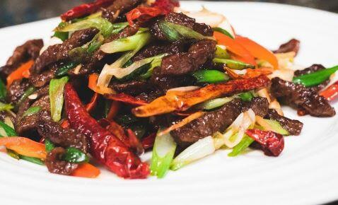 86 Beef w.Hot & Spicy Sauce