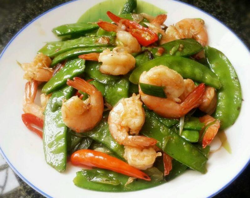 95 Shrimp w.Snow Peas