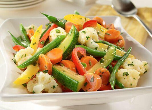 3 Steamed Mixed Vegetables