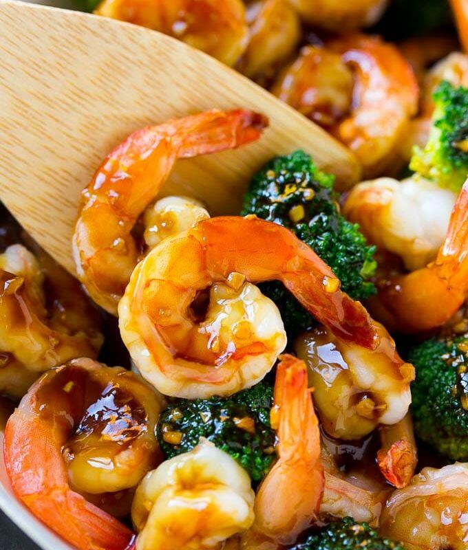 7 Jumbo Shrimp w.Broccoli