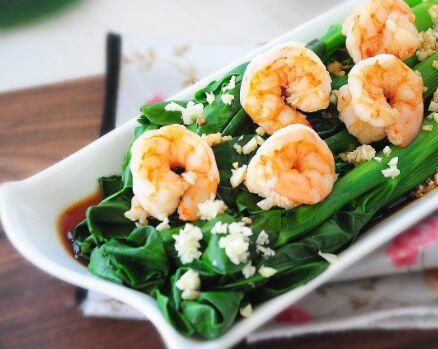 L 28 Steamed Shrimp & Mixed Vegetables